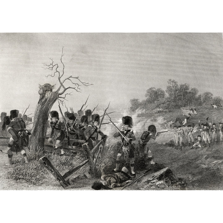 Battle Of Harlem Heights Manhattan Island York Usa 1776 From A 19Th Century Engraved By J C Armytage After Chappel 1 Image 2