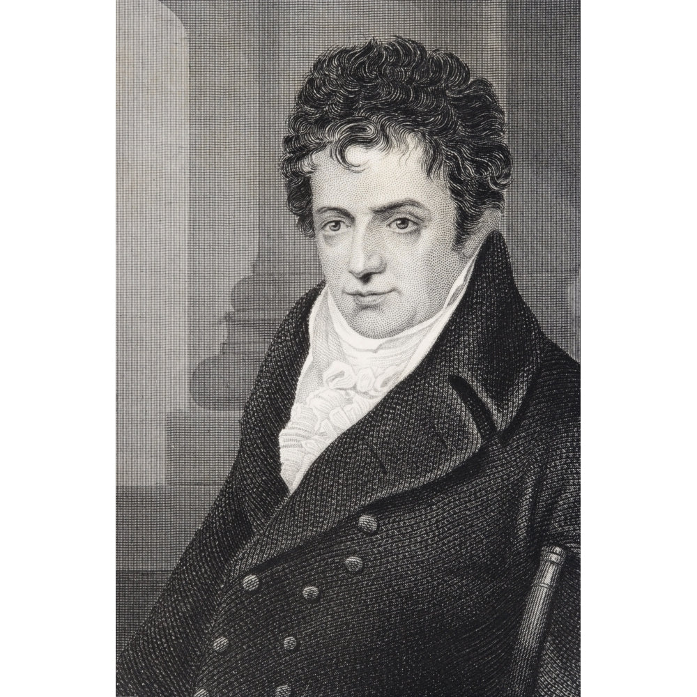 Robert Fulton 1765-1815 American Engineer And Inventor Of The Steamship Engraving From A 19Th Century Print Image 1