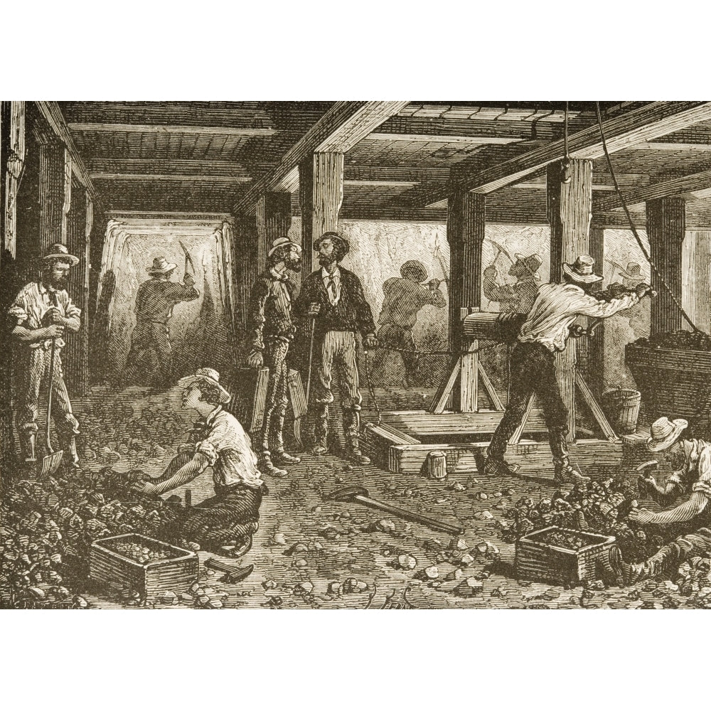 Silver Mining In Nevada In 1870S. From American Pictures Drawn With Pen And Image 2