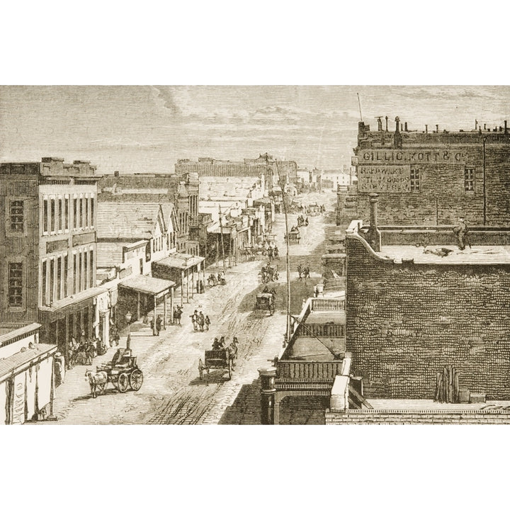 Street Scene In Virginia City Nevada In 1870S From American Pictures Drawn With Pen And Pencil By Rev Samuel Manning C 1 Image 1