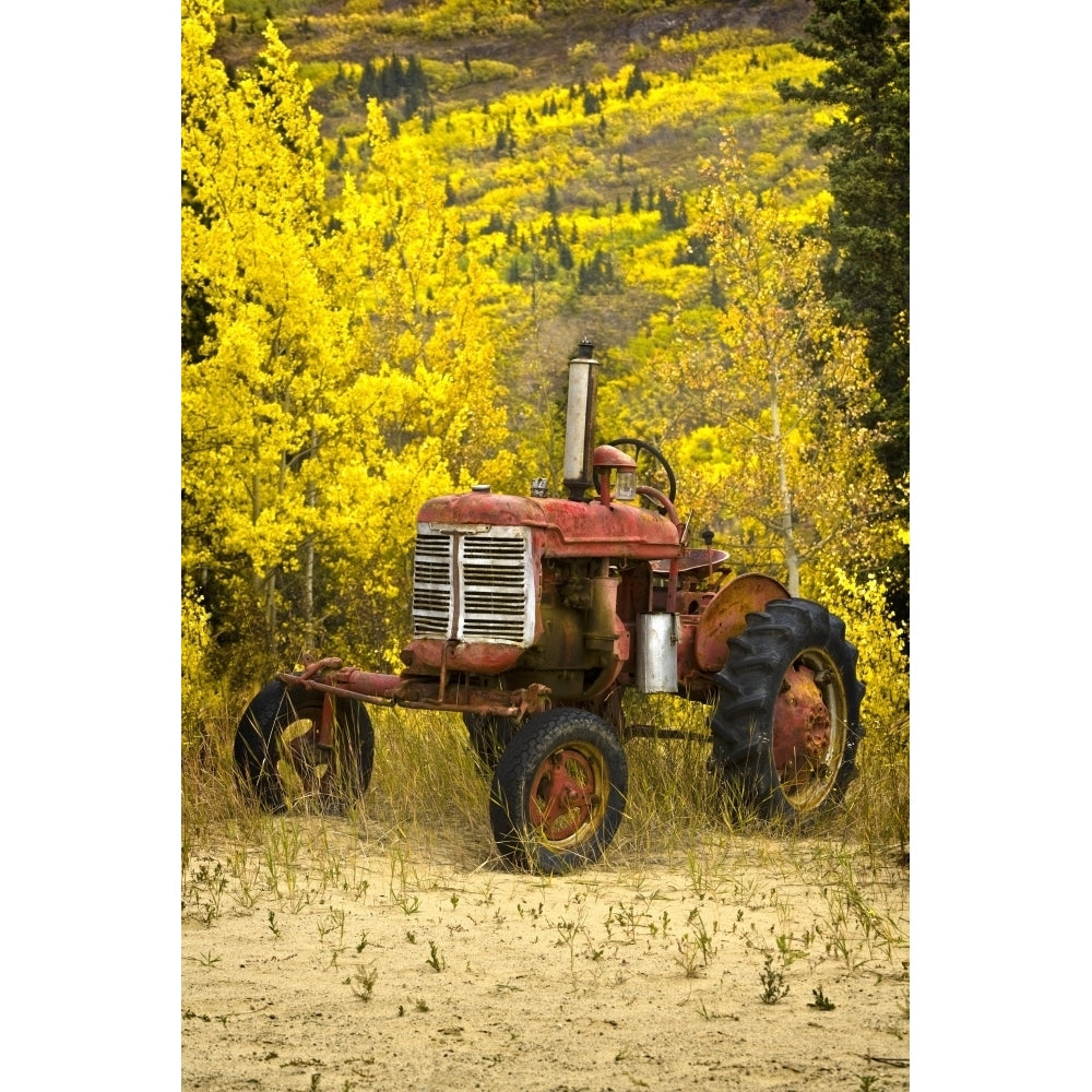 Old Farm Tractor Poster Print Image 2