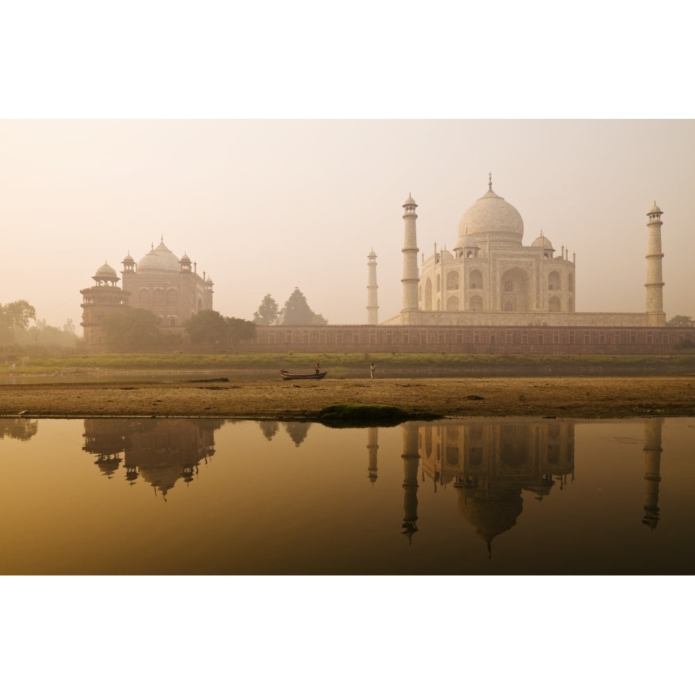 Taj Mahal In Early Morning; Agra India Poster Print Image 1