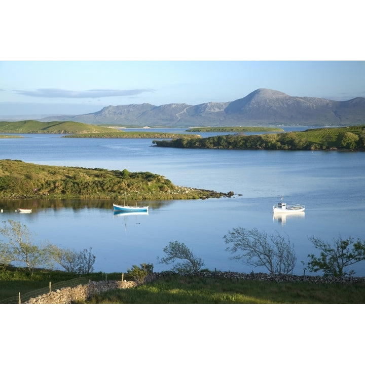 Co Mayo Ireland; Evening View Across Clew Bay To Croagh Patrick Poster Print Image 1