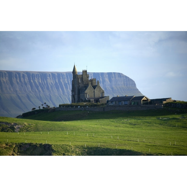 Classiebawn Castle Mullaghmore Co Sligo Ireland; 19Th Century Castle With Ben Bulben In The Distance Print Image 1