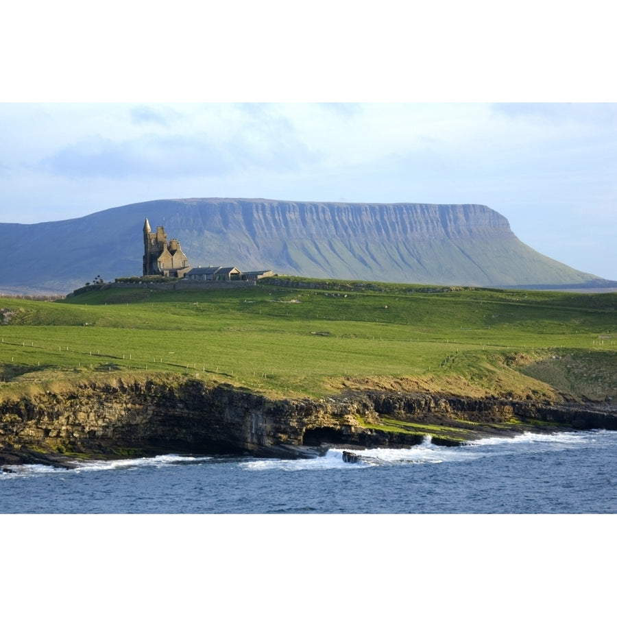 Classiebawn Castle Mullaghmore Co Sligo Ireland; 19Th Century Castle With Ben Bulben In The Distance Print Image 1