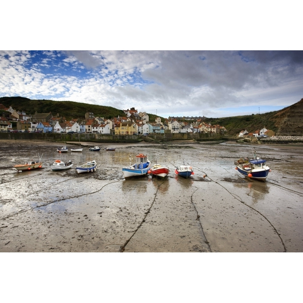 Staithes North Yorkshire England Poster Print Image 1