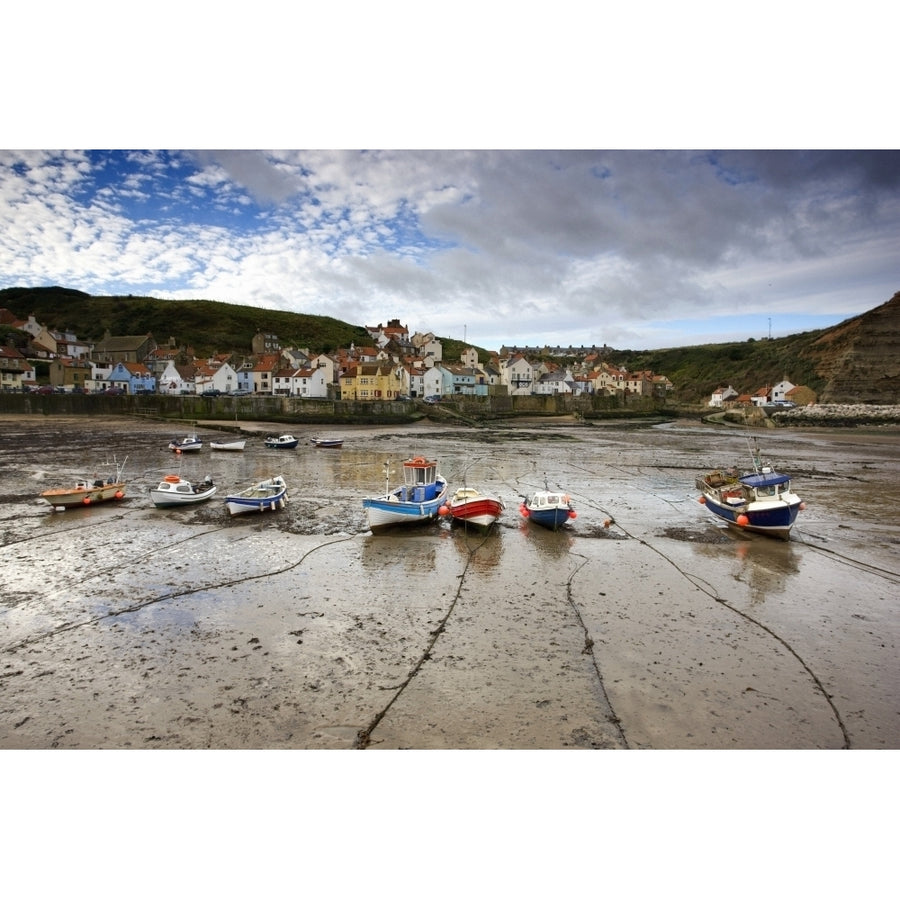 Staithes North Yorkshire England Poster Print Image 1