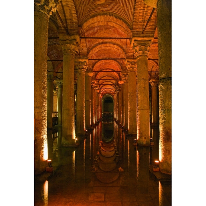 Basilica Cistern Istanbul Turkey; Ancient Underground Cistern Poster Print Image 1