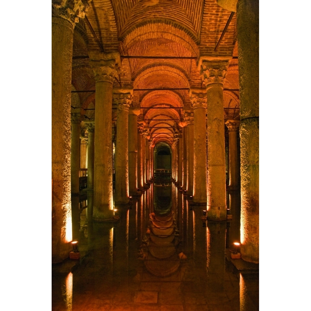 Basilica Cistern Istanbul Turkey; Ancient Underground Cistern Poster Print Image 1