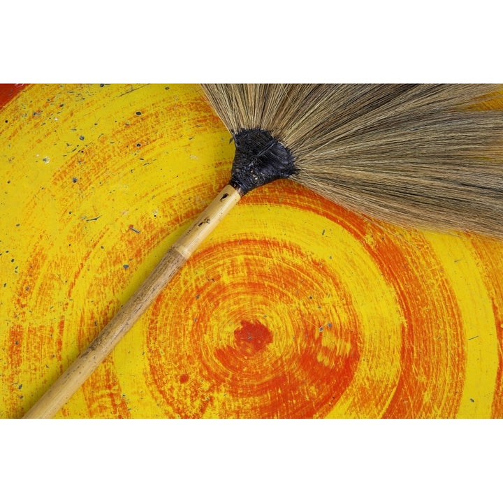 Isan Thailand; Asian Style Broom On A Table Poster Print Image 2