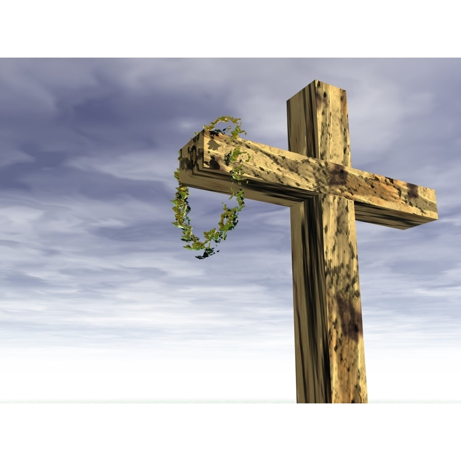 Religious Symbol; The Cross And Crown Of Thorns Poster Print by Paul Sale / Design Pics Image 1