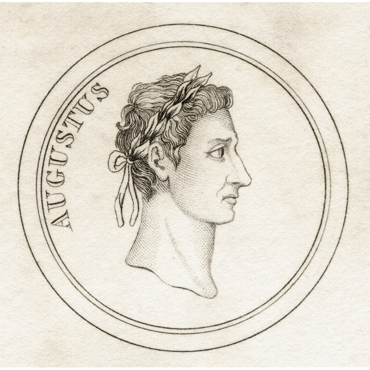 Augustus Born Gaius Octavius Thurinus Known As Gaius Julius Caesar Octavianus 63Bc - 14Ad First Emperor Of The Roman Emp Image 1