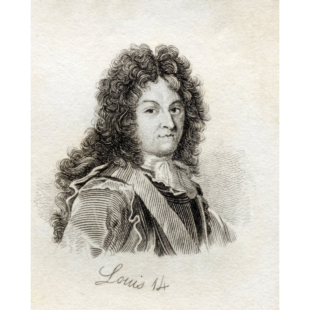 Louis Xiv Louis Dieudonn 1638-1715 King Of France And Navarre From The Book Crabbs Historical Dictionary Published 1825 Image 1