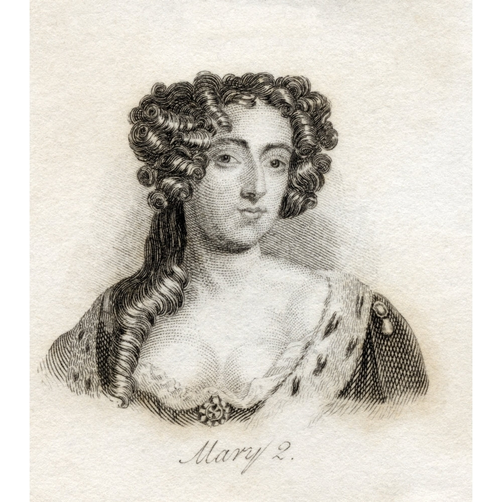 Mary Ii 1662-1694 Queen Of England Scotland And Ireland 1689-1694 Wife Of William Iii From The Book Crabbs Historical Di Image 2