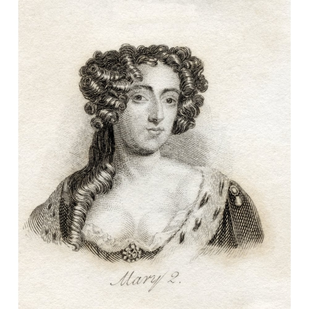 Mary Ii 1662-1694 Queen Of England Scotland And Ireland 1689-1694 Wife Of William Iii From The Book Crabbs Historical Di Image 1