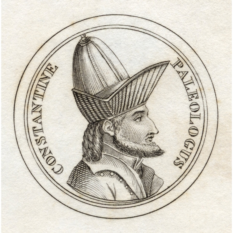 Constantine Xi Palaiologus Or Paleologus 1405-1453 Last Reigining Byzantine Emperor From The Book Crabbs Historical Dict Image 1