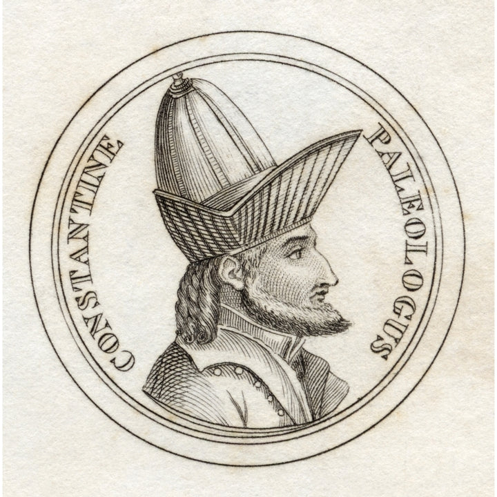 Constantine Xi Palaiologus Or Paleologus 1405-1453 Last Reigining Byzantine Emperor From The Book Crabbs Historical Dict Image 2