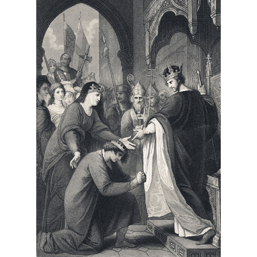 John Submits To His Brother King Richard I While Their Mother Eleanor Of Aquitane Looks On From The National And Domest Image 1