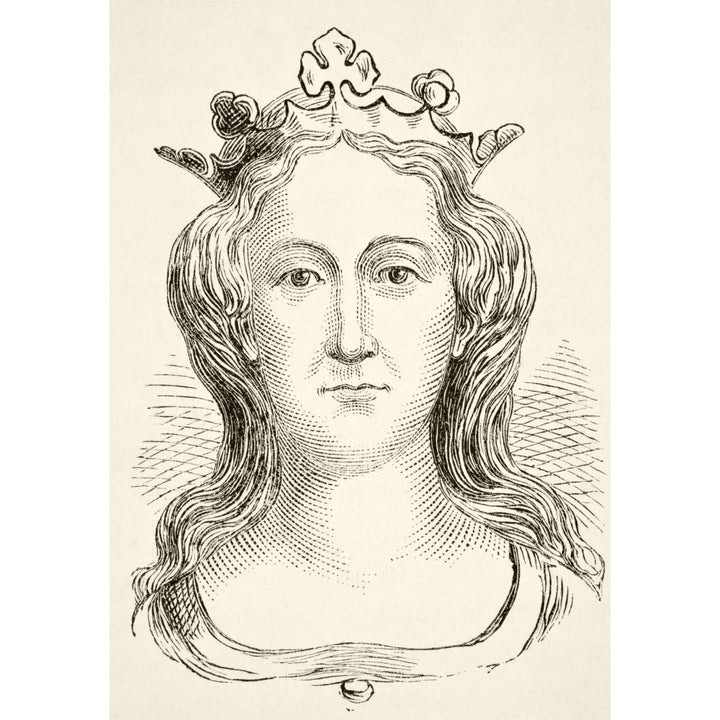 Philippa Of Hainault Queen Consort Of Edward Iii Of England 1314 To 1369 From The National And Domestic History Of Engl Image 1