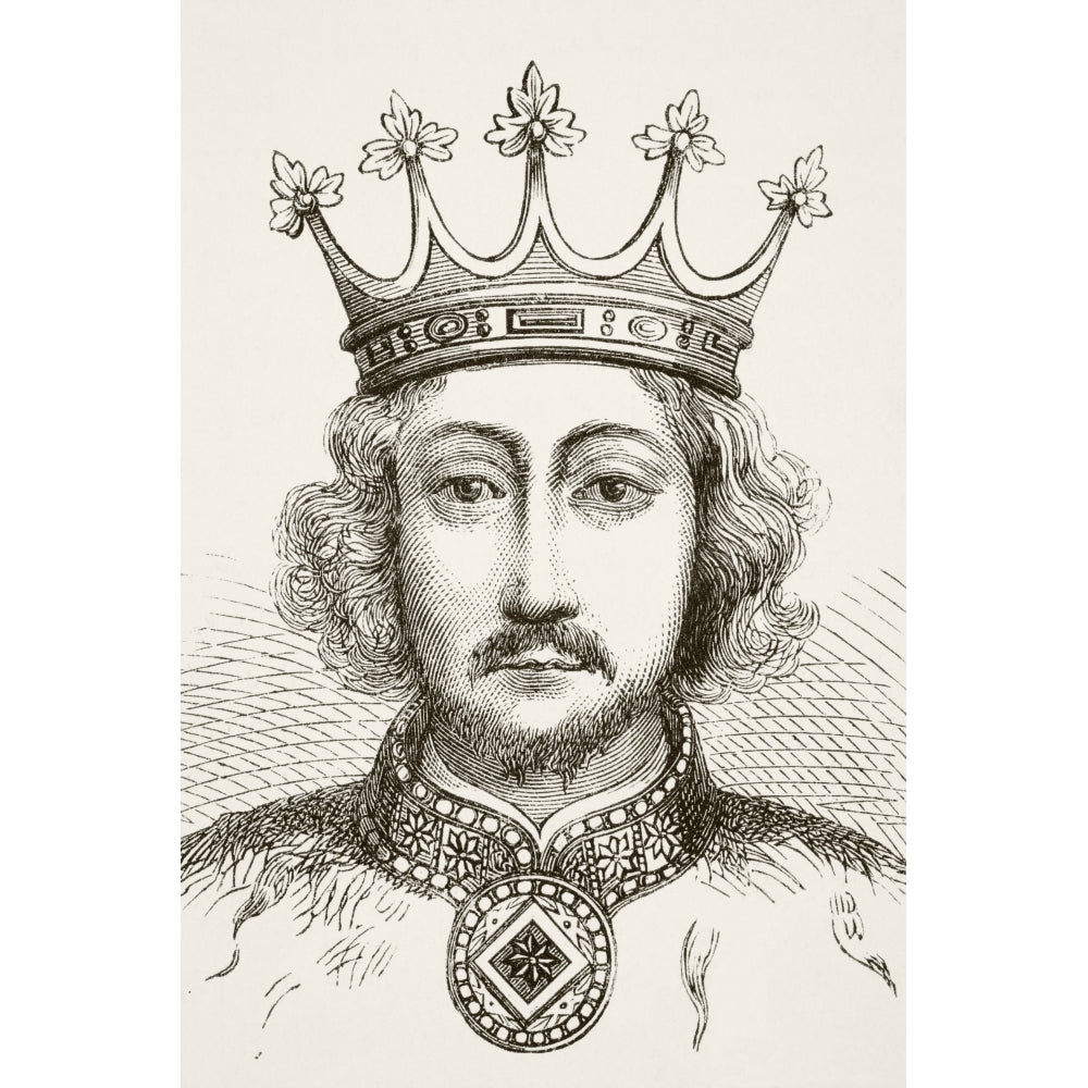 King Richard Ii Of England 1367 To 1400 From The National And Domestic History Of England By William Aubrey Published Lo Image 2