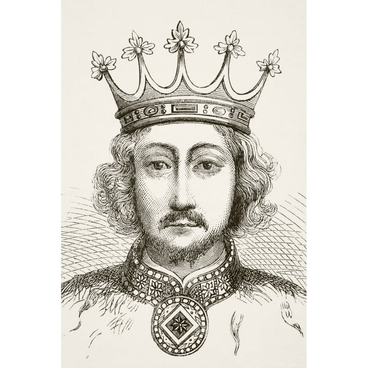 King Richard Ii Of England 1367 To 1400 From The National And Domestic History Of England By William Aubrey Published Lo Image 1