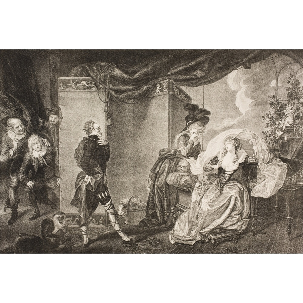 Twelfth Night Or What You Will Act Iii Scene Iv OliviaS Garden Olivia Maria And Malvolio From The Boydell Shake 18 x 12 Image 1