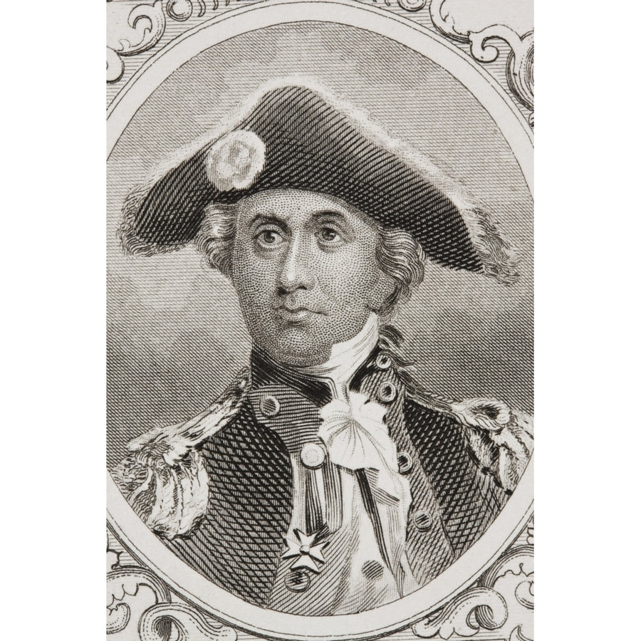 John Paul Jones 1742 - 1792 American Revolution Naval Officer. From The Book Gallery Of Historical Portraits Published Image 1