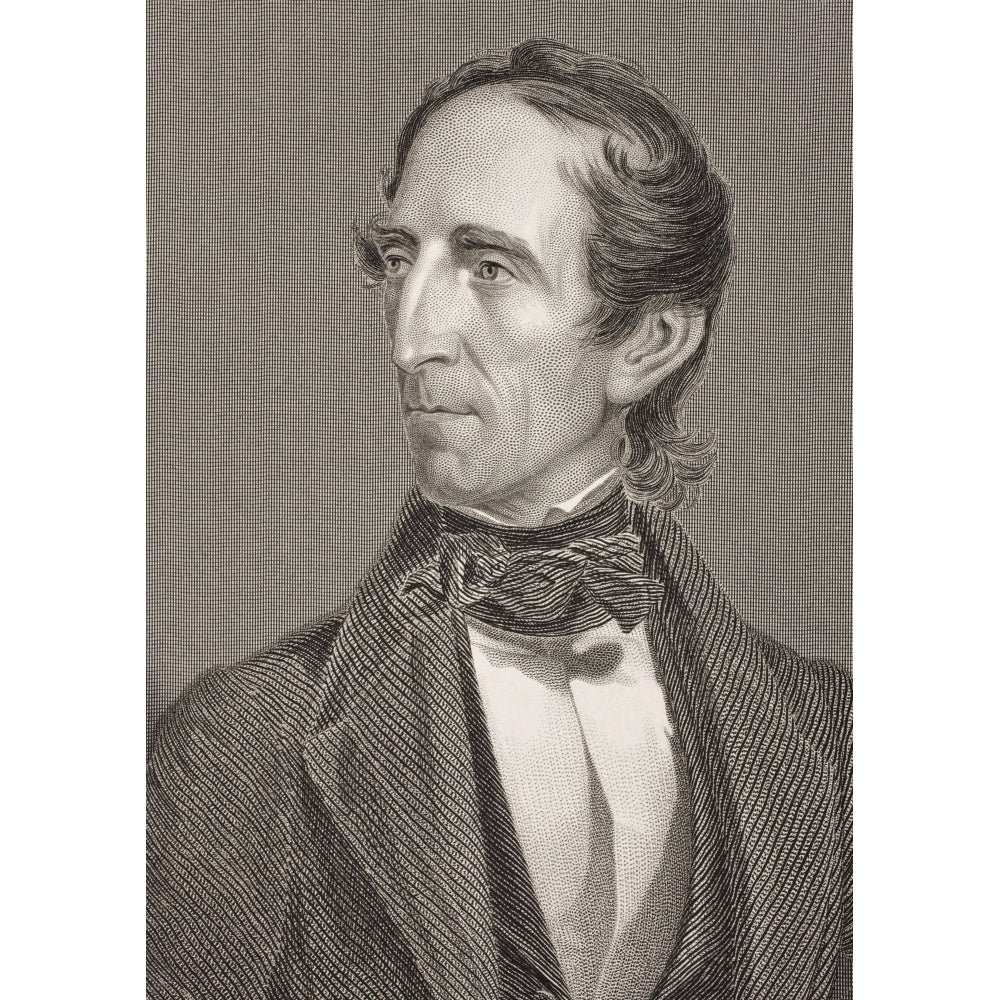 John Tyler 1790 - 1862 10Th President Of The United States Of America From The Book Gallery Of Historical Portraits Pu 1 Image 1