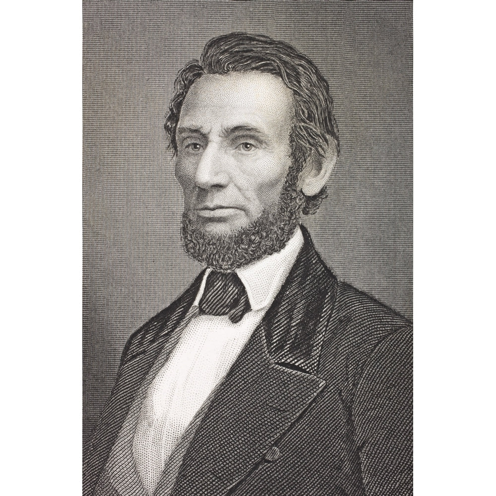 Abraham Lincoln 1809 - 1865 16Th President Of The United States From The Book Gallery Of Historical Portraits Publishe 2 Image 2