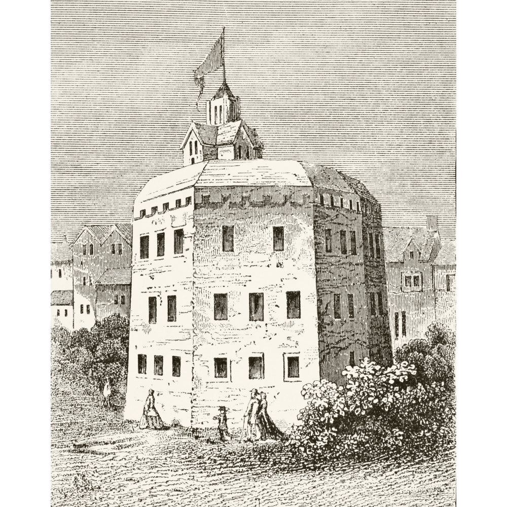 The Globe Theatre Southwark London In The 17Th Century From The National And Domestic History Of England By William Au 1 Image 2