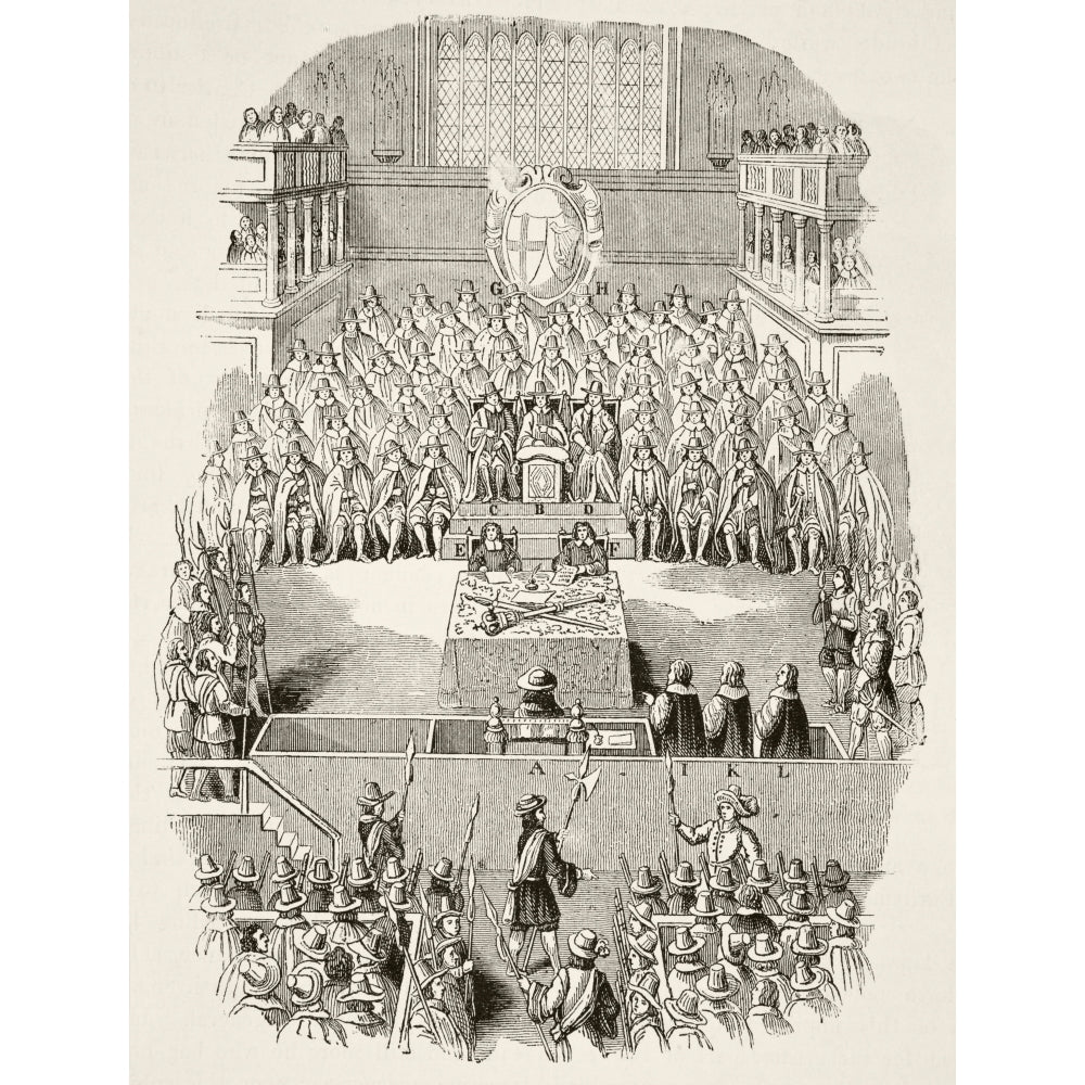 The Trial Of King Charles I Of England From The National And Domestic History Of England By William Aubrey Published Lo Image 2