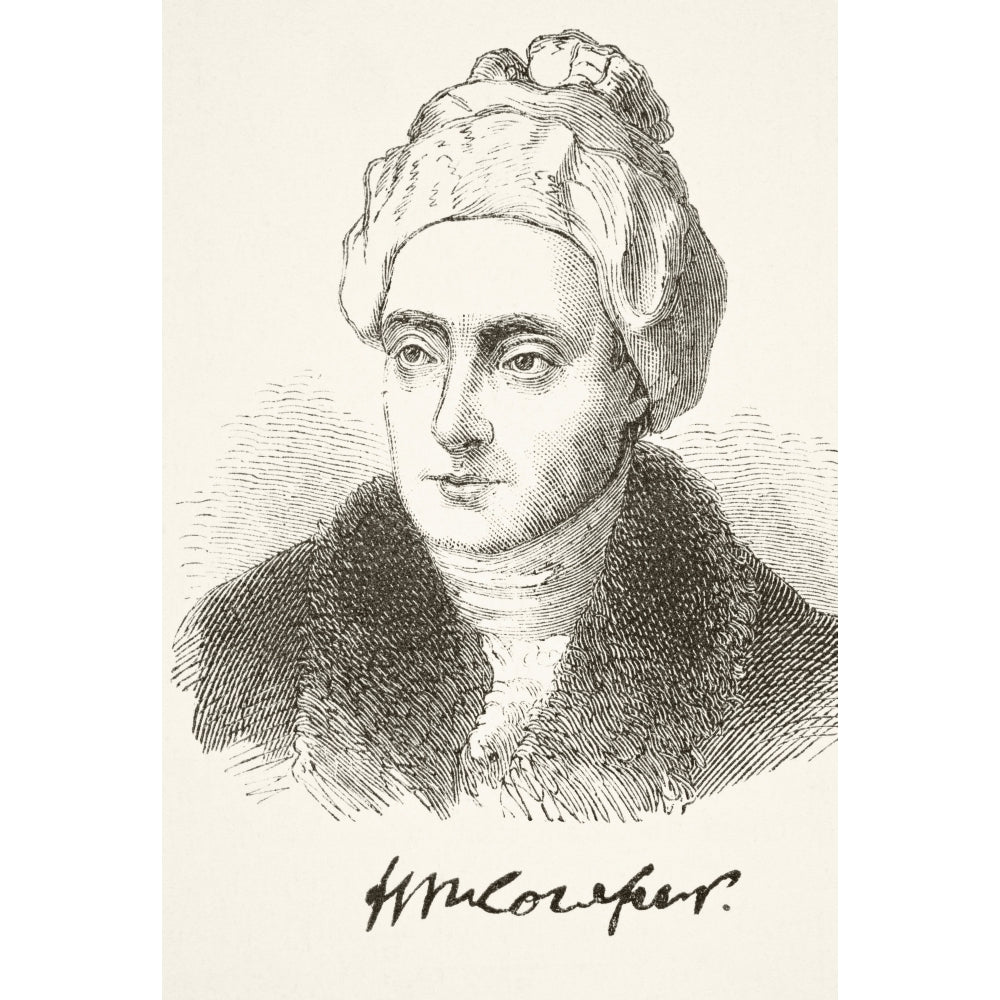 William Cowper 1731- 1800 English Poet From The National And Domestic History Of England By William Aubrey Published L 1 Image 1