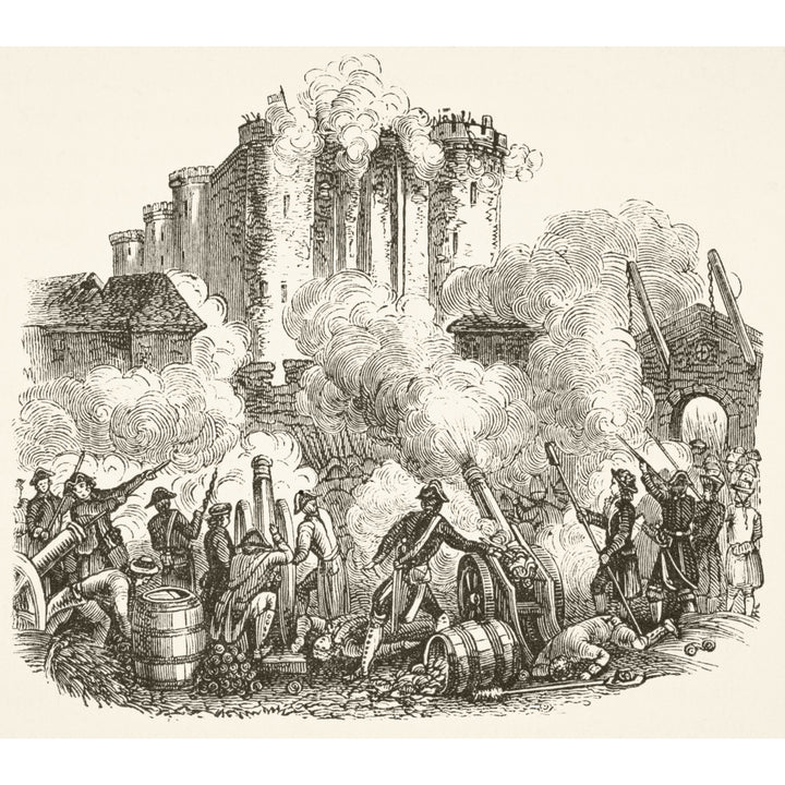 Storming Of The Bastille In Paris 14 July 1789 During French Revolution From The National And Domestic History Of Engla Image 1