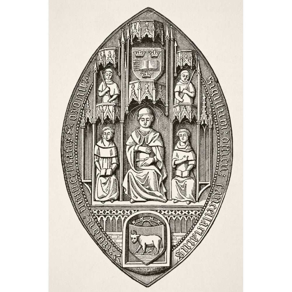 Seal Of The University Of Oxford From Science And Literature In The Middle Ages Image 1