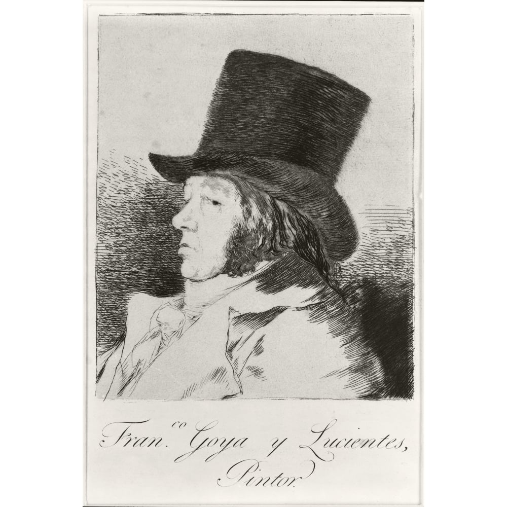 Francisco Jos_ De Goya Y Lucientes 1746 To 1828 Spanish Painter And Printmaker. Self Portrait Poster Print Image 1