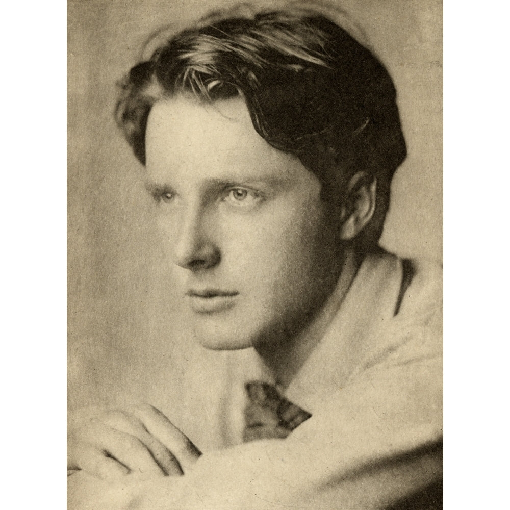 Rupert Brooke 1887-1915. English Poet.Engraved By Emery Walker From A Photograph By Sherril Schell 1877-1964. Image 2