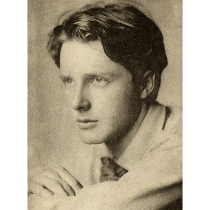 Rupert Brooke 1887-1915. English Poet.Engraved By Emery Walker From A Photograph By Sherril Schell 1877-1964. Image 1