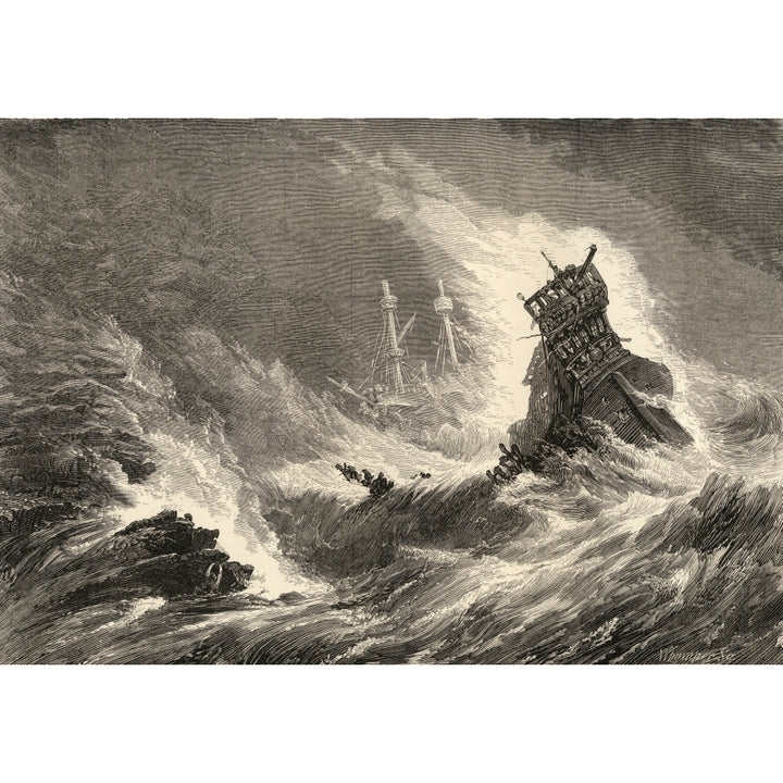 A Ship Of The Spanish Armada Wrecked On The West Coast Of IrelandFrom The Book Spanish Pictures By The Rev Samuel Manni Image 1