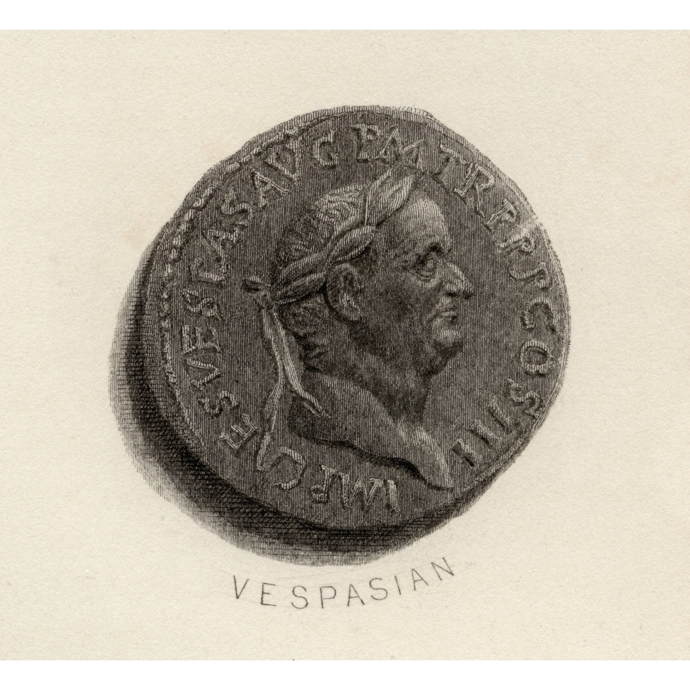 Aureus Coin From The Era Of Vespasian Titus Flavius Vespasianus A.D. 9-A.D. 79. Roman Emperor A.D. 69-79. Image 1