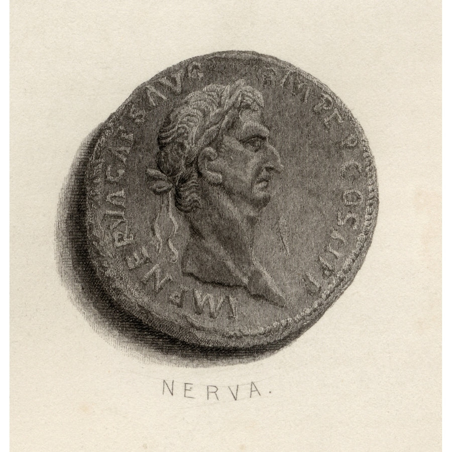 Coin From The Time Of Nerva Caesar Augustus Original Name Marcus Cocceius Nerva A.D. 30-98. Roman Emperor. Image 1