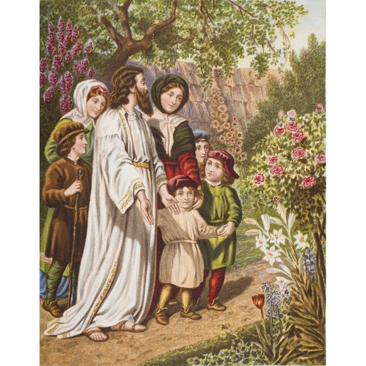 The Interpreter And The Pilgrims In The Garden From The Book The Pilgrims Progress By John Bunyan From Late 19Th Cent 1 Image 1