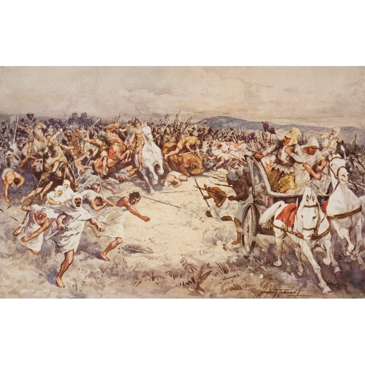 The Battle Of Issus Alexander The Great 356-323 B.C. Defeats Darius By Dudley Image 1