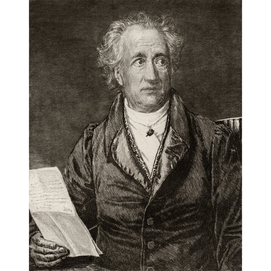 Johann Wolfgang Von Goethe 1749-1832. German Writer. From The Book Goethes Werke By Heinrich Kurtz. Print Image 1