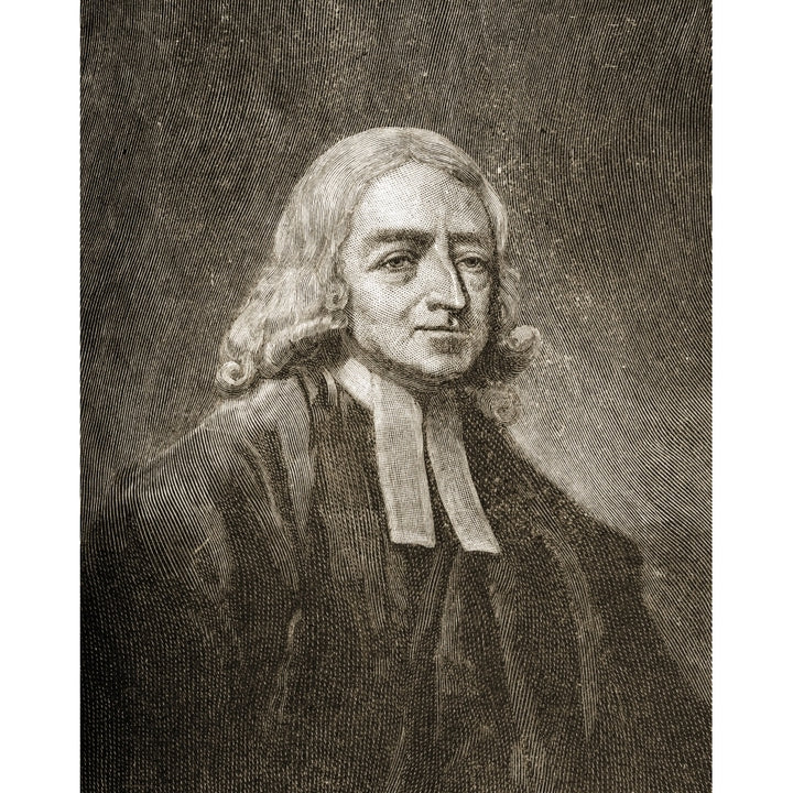 John Wesley 1703-1791 Anglican Clergyman Evangelist Founder Of Methodist Movement From The Portrait By G Romney 13 x 17 Image 2