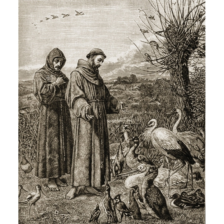 Saint Francis Of Assissi C. 1181-1226. Founder Of The Franciscan Order. St. Image 2