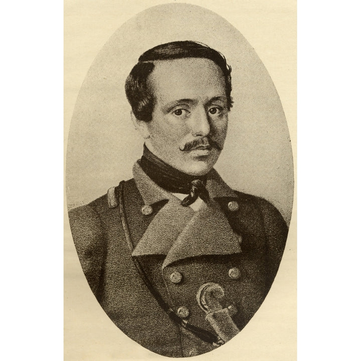 Mikhail Yuryevich Lermontov 1814-1841. Russian Poet And Novelist. From The Book Image 1