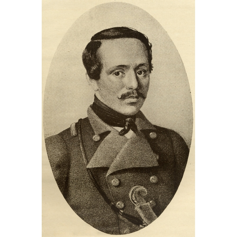 Mikhail Yuryevich Lermontov 1814-1841. Russian Poet And Novelist. From The Book Image 2