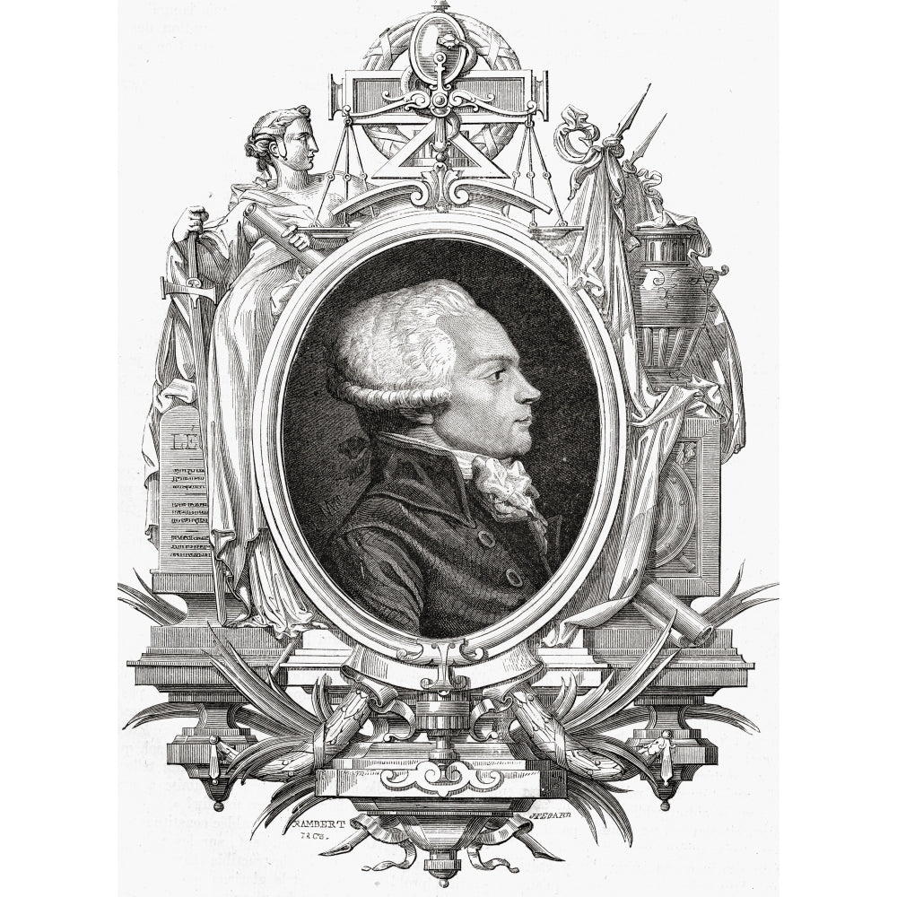 Maximilien Robespierre 1758-1794. Jacobin Leader During French Revolution.From Image 1