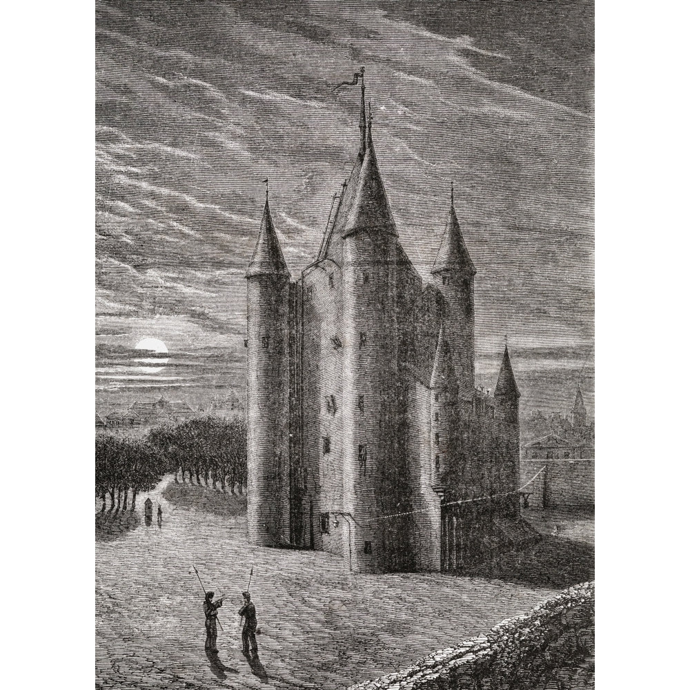 The Temple Prison Paris FranceEngraved By EEtheringtonFrom Histoire De La Revolution Francaise By Louis Blanc Image 2