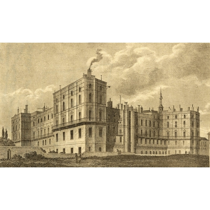 Palace Of St Germain-En-Laye France Photo-Etching From An Old From The Book Lady Jackson S Works V The Cou 38 x 22 Image 2